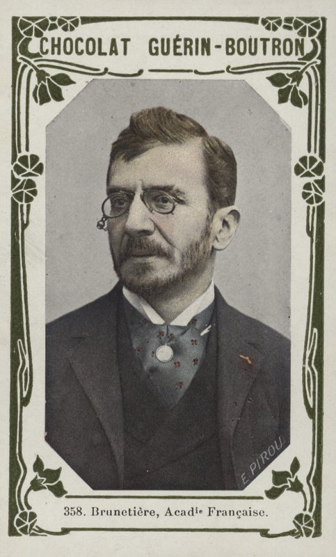 Brunetiere, Akademia Francuska (kolorowe zdjęcie) autorstwa French School