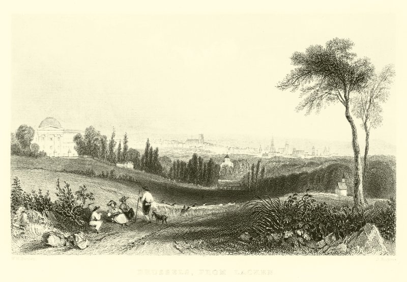 Bruksela, z Lacken autorstwa French School