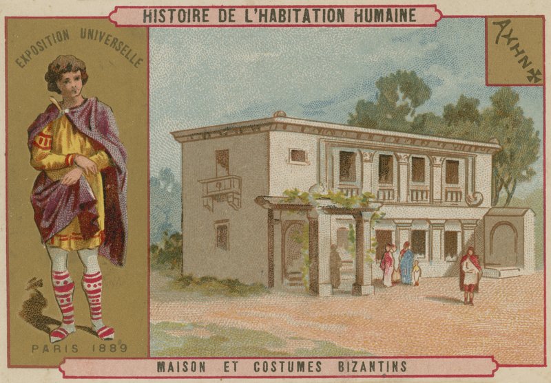 Bizantyjski dom i kostiumy autorstwa French School