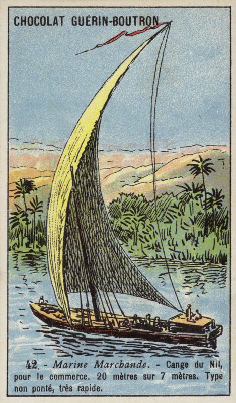 Zmiana na Nilu, Egipt (chromolitho) autorstwa French School