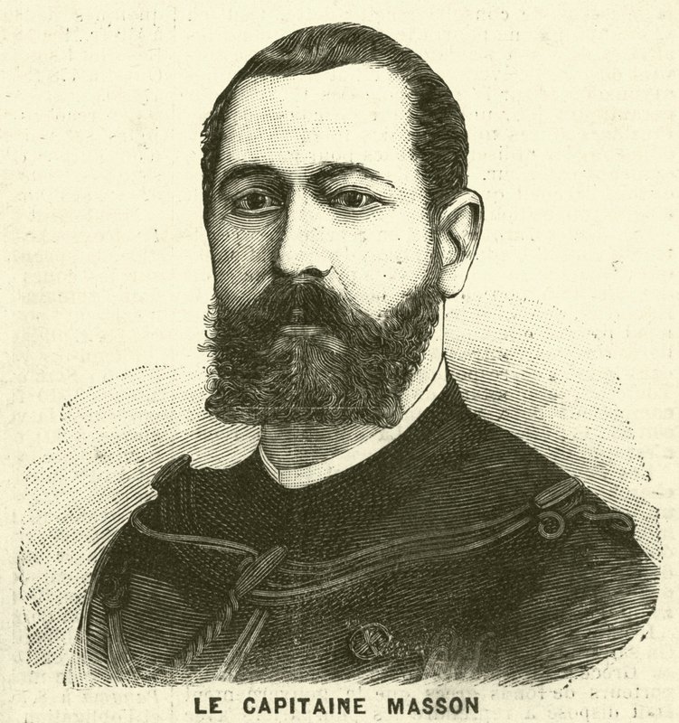 Kapitan Pierre Masson, francuski żołnierz i badacz (rycina) autorstwa French School