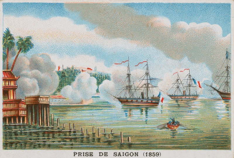 Zdobycie Sajgonu przez Francuzów, 1859 autorstwa French School