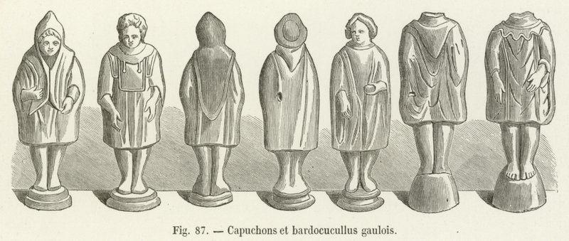 Kaptury galijskie i bardocucullus autorstwa French School