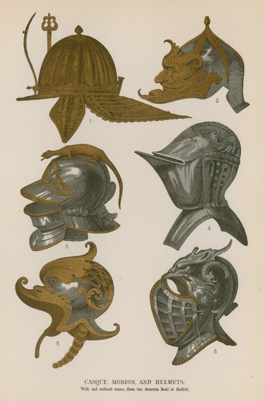 Casque, Morion i hełmy autorstwa French School