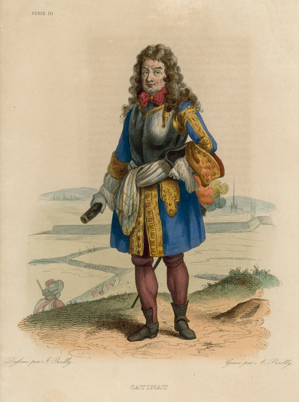 Catinat (kolorowy grawerunek) autorstwa French School