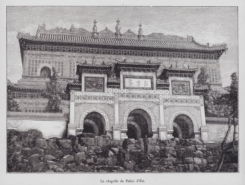 Kaplica Pałacu Letniego, Pekin, Chiny autorstwa French School
