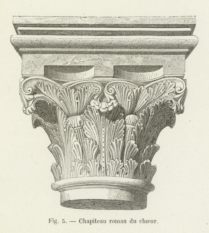 Romańska stolica chóru autorstwa French School