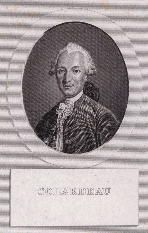 Charles-Pierre Colardeau , francuski poeta (grafika) autorstwa French School
