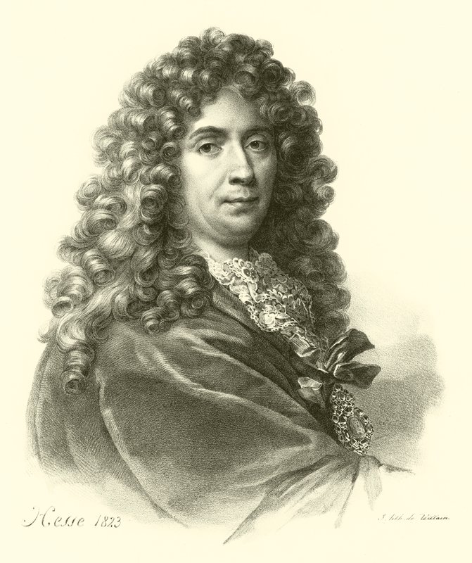 Charles Le Brun, portret (grafika) autorstwa French School