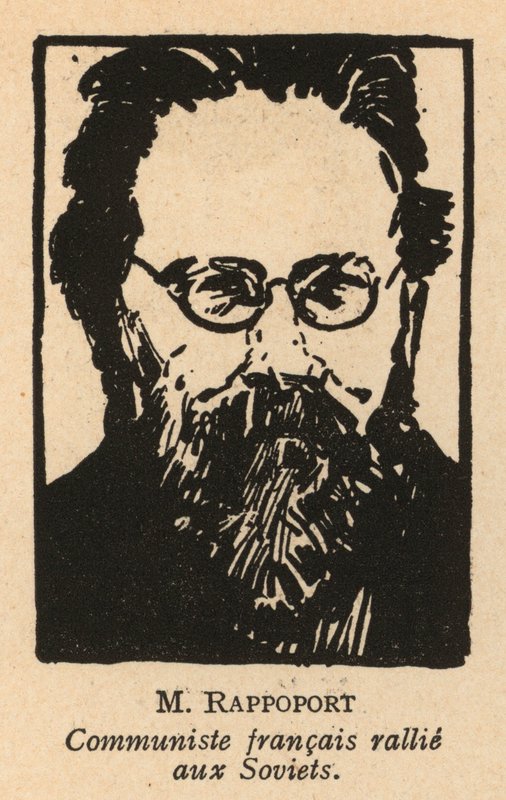 Charles Rappoport, urodzony na Litwie francuski polityk komunistyczny (litografia) autorstwa French School