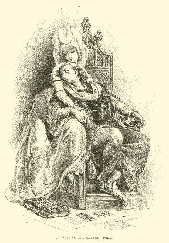 Karol VI i Odeta autorstwa French School