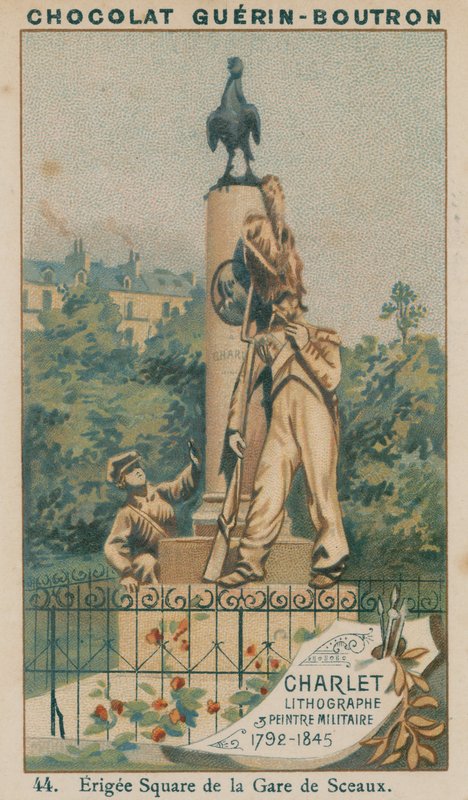 Charlet, litograf i malarz wojskowy, 1792-1845, Erigee Square de la Gare de Sceaux autorstwa French School