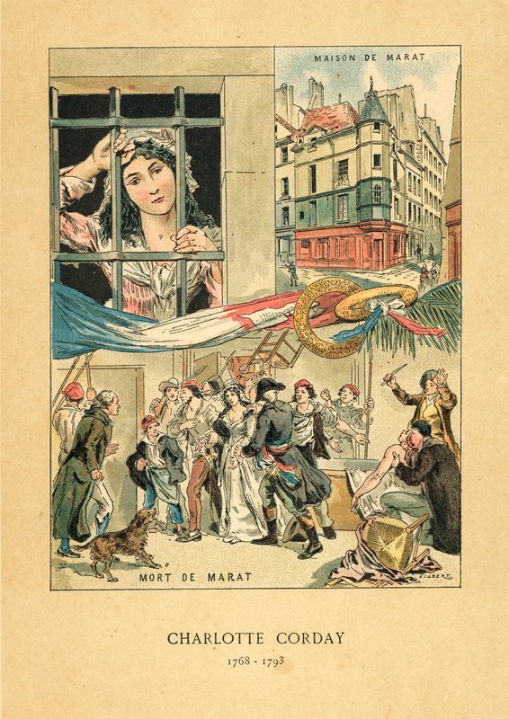 Charlotte Corday autorstwa French School