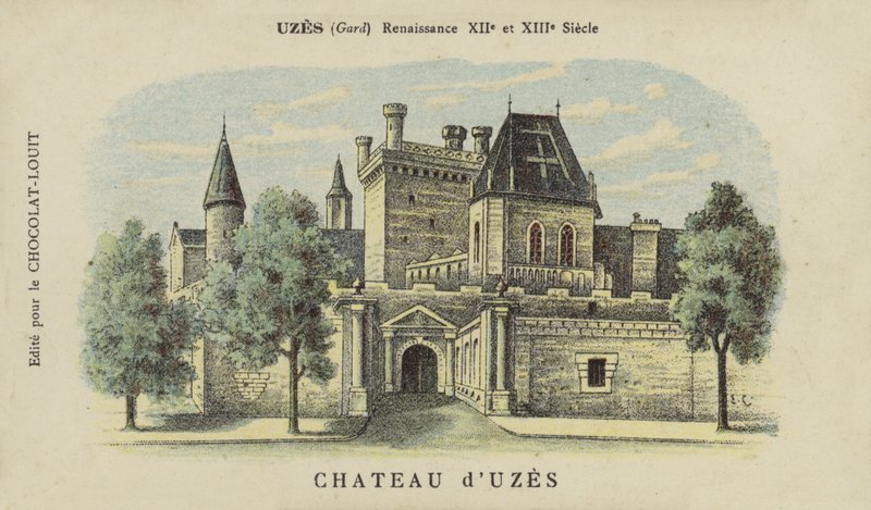Chateau dUzes, Uzes, Gard autorstwa French School