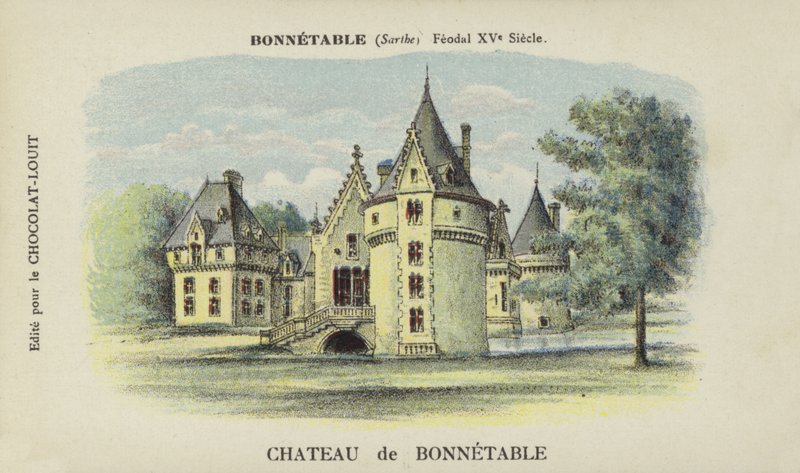 Zamek w Bonnetable, Bonnetable, Sarthe autorstwa French School