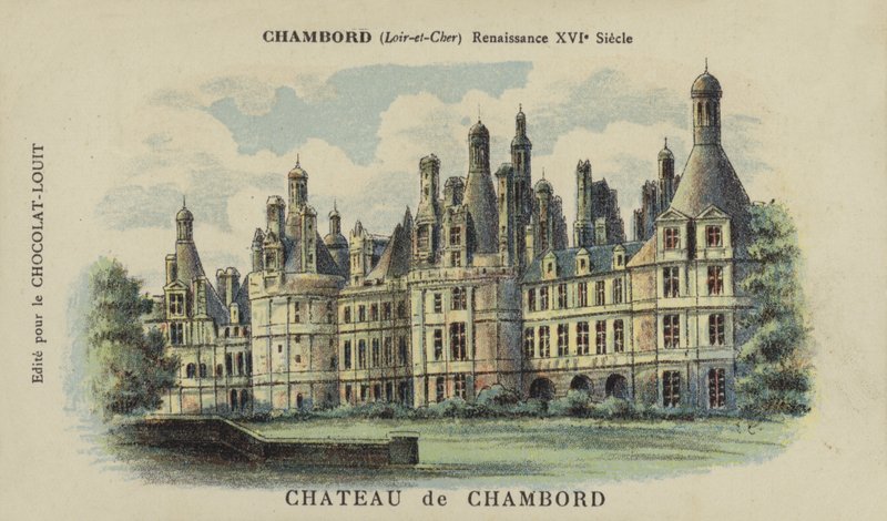 Zamek w Chambord, Chambord, Loir-et-Cher autorstwa French School
