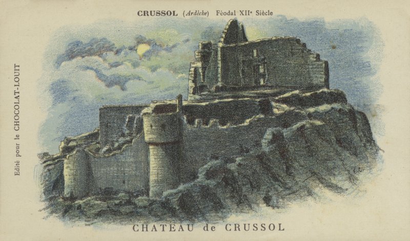Zamek Crussol, Crussol, Ardeche autorstwa French School