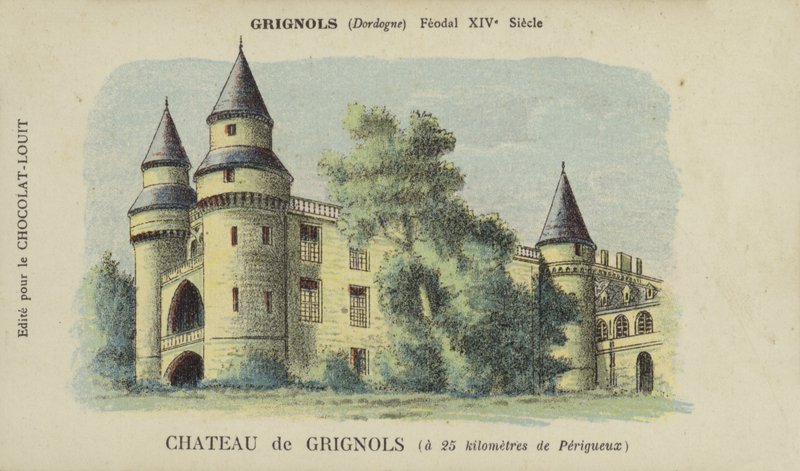 Chateau de Grignols, Grignols, Dordogne autorstwa French School
