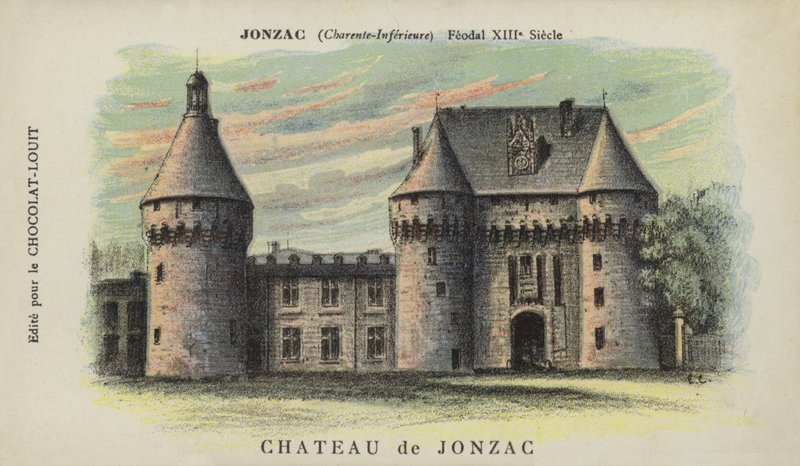 Zamek w Jonzac, Jonzac, Charente-Inferior autorstwa French School