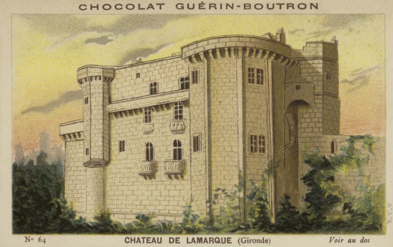 Zamek w Lamarque, Gironde autorstwa French School