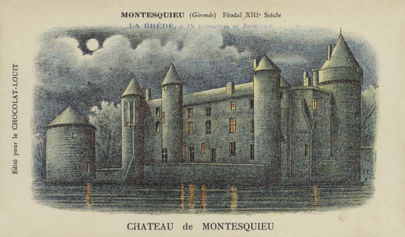 Zamek Montesquieu, Montesquieu, Gironde autorstwa French School