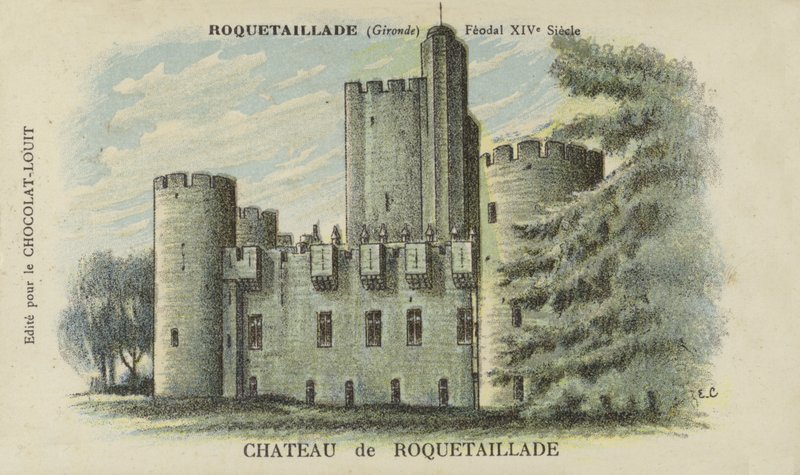 Zamek Roquetaillade, Roquetaillade, Gironde autorstwa French School
