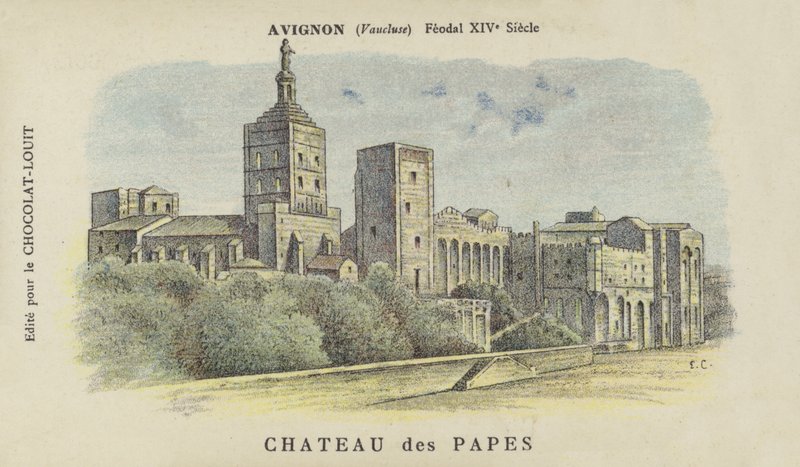 Pałac Papieży, Awinion, Vaucluse autorstwa French School