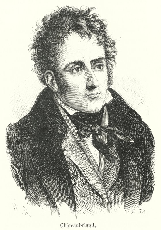 Chateaubriand (grawerowanie) autorstwa French School