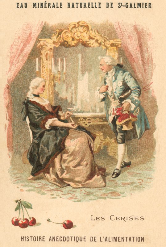 Wiśnie (chromolitho) autorstwa French School
