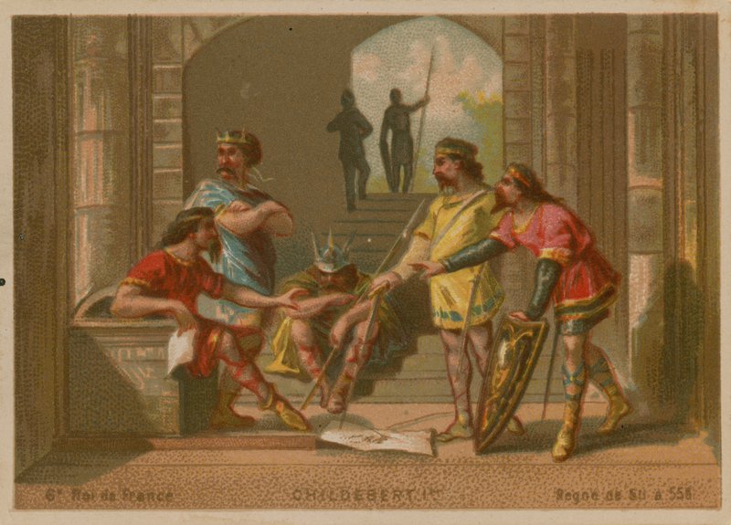 Childebert I, król Francji (ok. 496-558) autorstwa French School
