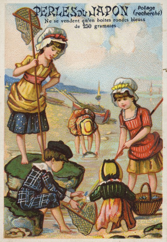 Dzieci Wędkowanie na plaży autorstwa French School