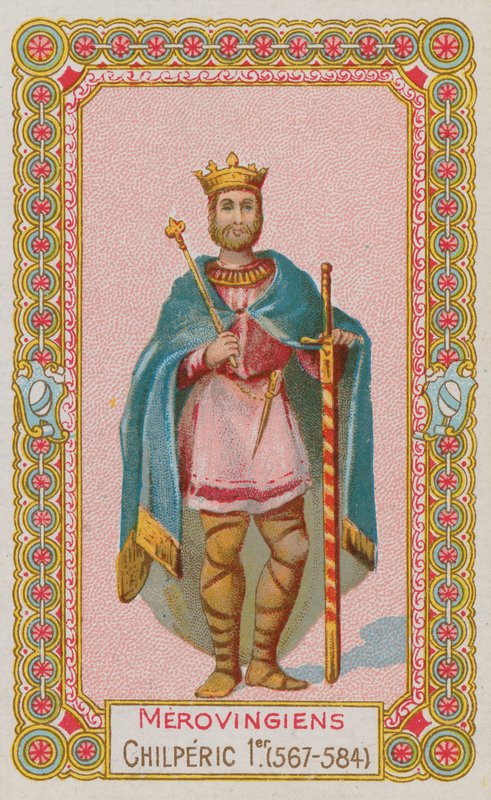 Chilperic I, Merowingów król Francji w latach 567-584 autorstwa French School