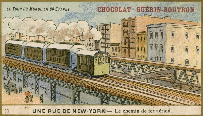 Karta handlowa Chocolat Guerin Boutron autorstwa French School