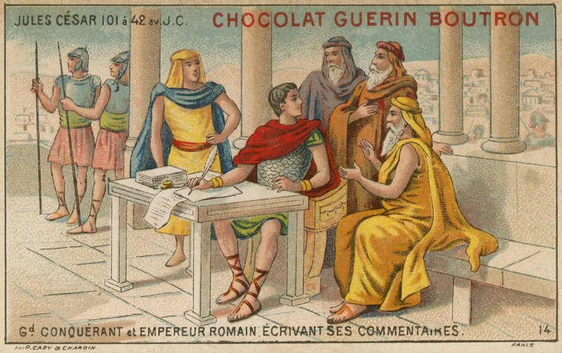 Karta handlowa Chocolat Guerin Boutron autorstwa French School