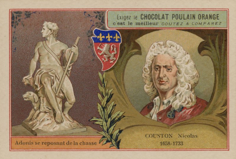 Czekoladowa Poulain Pomarańczowa karta handlowa autorstwa French School