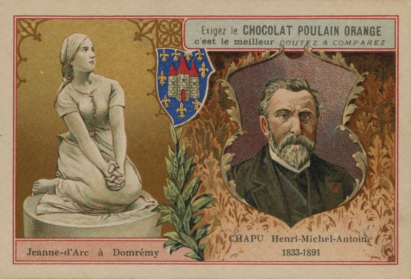 Czekoladowa Poulain Pomarańczowa karta handlowa autorstwa French School