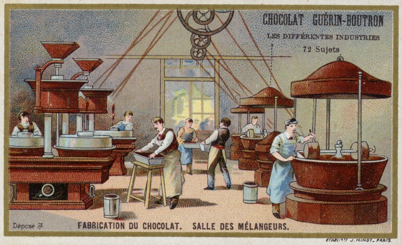 Produkcja czekolady. Mieszalnia autorstwa French School