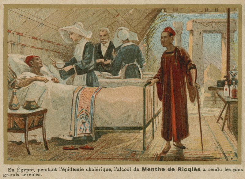 Epidemia cholery w Egipcie autorstwa French School
