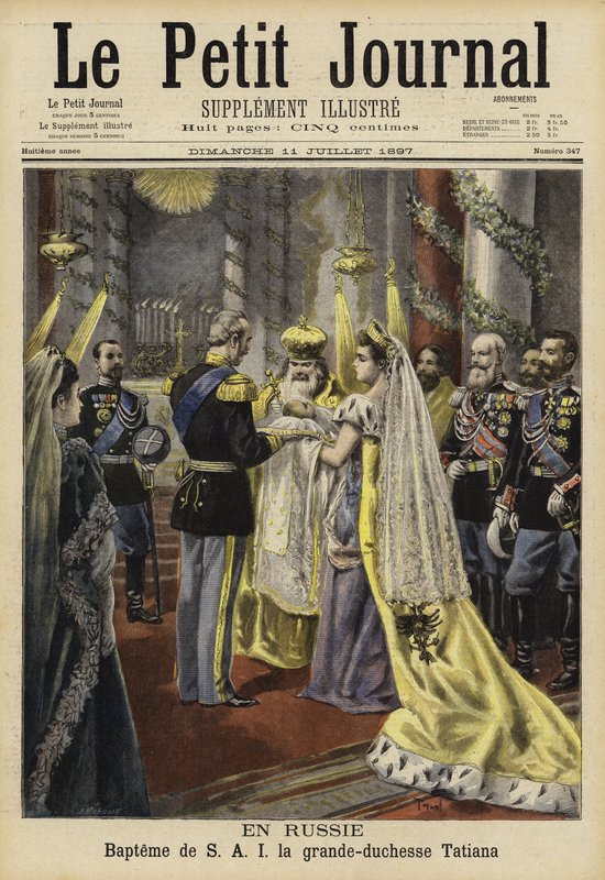 Chrzest Wielkiej Księżnej Tatiany Rosji, 1897 autorstwa French School