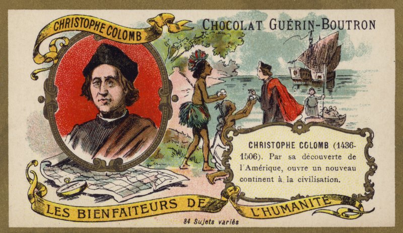 Krzysztof Kolumb, odkrywca genueński (chromolitho) autorstwa French School