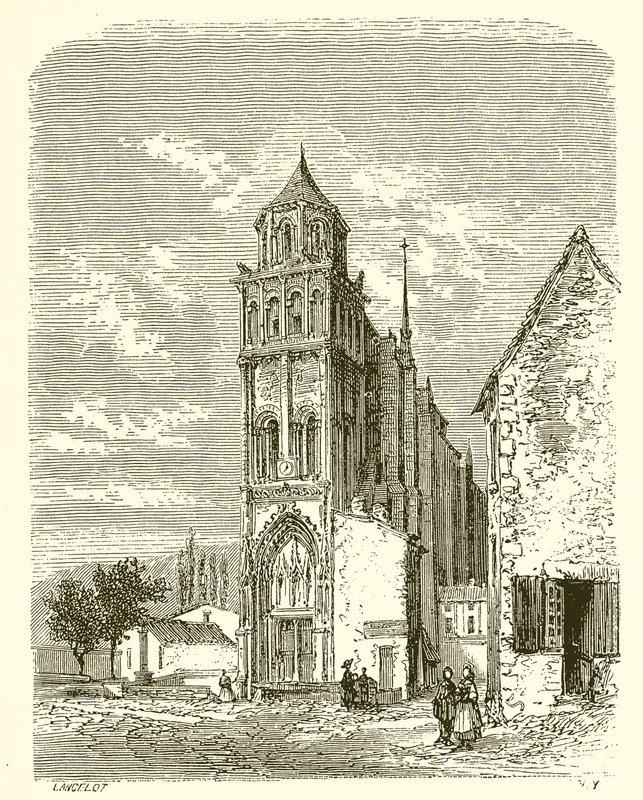 Kościół Sainte-Radegonde w Poitiers autorstwa French School