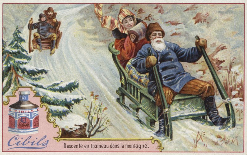 Karta Cibils z sankami autorstwa French School