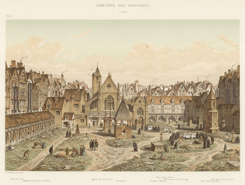 Cmentarz Niewiniątek, 1550 autorstwa French School