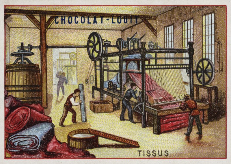 Produkcja tkanin autorstwa French School