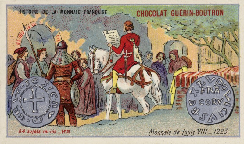 Monety Ludwika VIII autorstwa French School