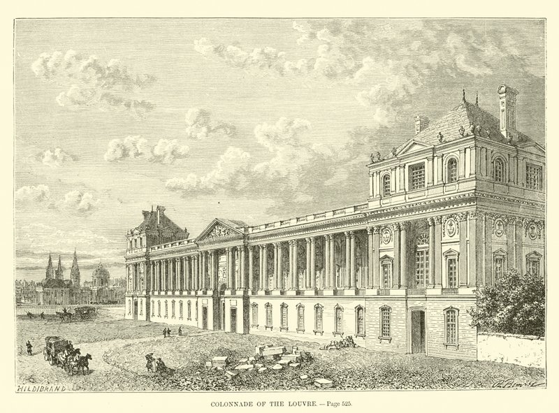 Kolumnada Luwru autorstwa French School