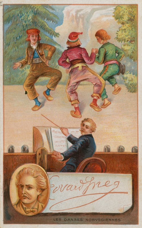 Kompozytor Edvard Grieg i tańce norweskie autorstwa French School