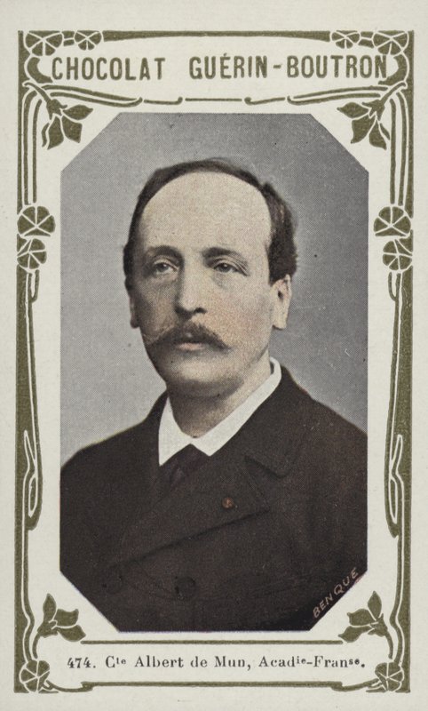 Hrabia Albert de Mun, Academie-Francaise (kolorowe zdjęcie) autorstwa French School
