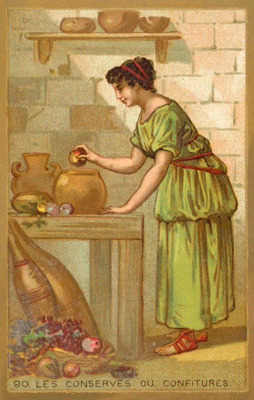 Konserwy lub dżemy (chromolitho) autorstwa French School