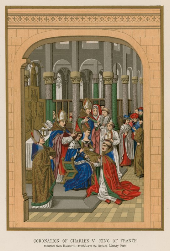 Koronacja Karola V, króla Francji autorstwa French School